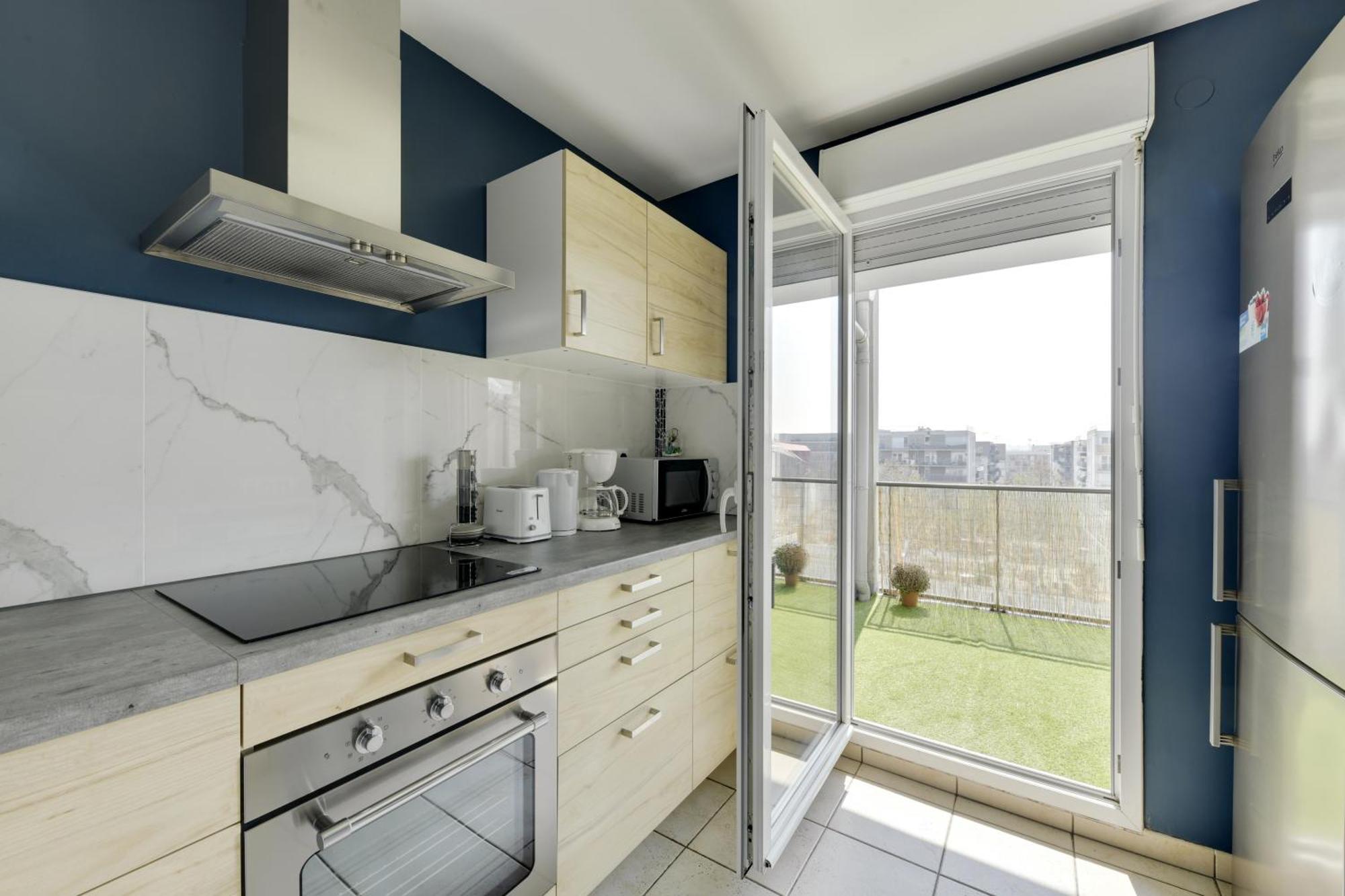 Chic Apartment With Superb View Of The Eiffel Tower Saint-Denis  Exteriér fotografie